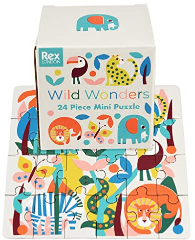 Rex London Wild Wonders 24-Piece Mini Jigsaw Puzzle