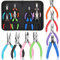 Oewnvmd Set di 8 attrezzi per gioielli, pinze, pinze rotonde, pinze da forno in nylon per gioielli fai da te