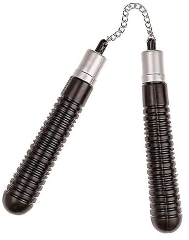 PARTY DISCOUNT NEU Ninja-Kostüm-Zubehör Nunchaku/Spielzeug aus Kunststoff, Größe: ca. 19 cm