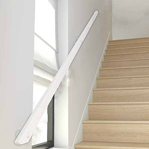 Treppen-Handlauf aus weißem Holz, rutschfest, Treppenhaltegriff, Korridor-Stützstange, Loft-Villa, Innen- und Außenwandhalterung, 50 ~ = 300 cm-Kit (Size : 50cm)