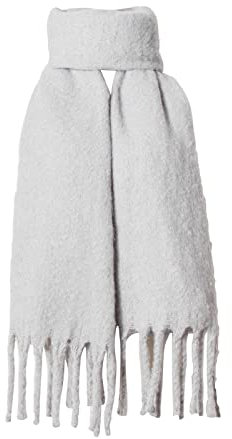 Skcess Halstuch Damen Grau, Winterschal Damen Modern Polyester Kreis-Garn-Schal Scarf Unisex 190X50CM(75X20In)