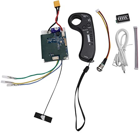 Bluerare Elektrisches Skateboard Single Drive Hub Motor Controller Set Longboard ESC Scooter Mainboard mit Fernbedienung