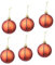 BUGUUYO 6st Weihnachten Baum Ornament Bälle Weihnachts-Basketball-Ornament Schneeflockenkugel Weihnachts-Basketball-dekor Weihnachtssilberkugel Weihnachtsschmuck Mini Festlich Spielzeug
