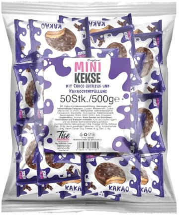 Capico Mini Kekse mit Chocoüberzug 50 Stück (500g)