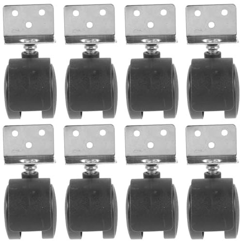 DIYEAH Replacement Office Chair Caster Wheels 8pcs L-type Screw Thread Universal Wheel for Walker