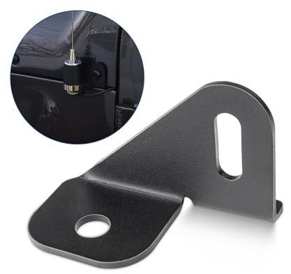 Anina Driver Side Antenna Bracket for CB/GMRS/HAM Radio Mount Compatible with Jeep Wrangler JL/JLU & Gladiator JT, Unlimited Sport, Sahara, Rubicon, 4xe (2018-2024)