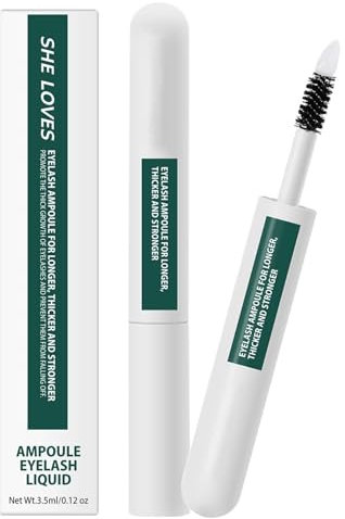 EONFAVE Wimpernserum Ohne Hormone, Long Eyelash Growth Serum, Eyelash Growth Serum, Regenerierendes Serum fur Effektives Pflegt, Fuller Thicker Lashes und Brows, Schützt & Kräftigt
