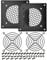 iYueMps 2-Pack 80mm PC Fan Grille, 116x116mm, Black, Compatible with Desktop, Ideal for Cabinet or Wall Mounting
