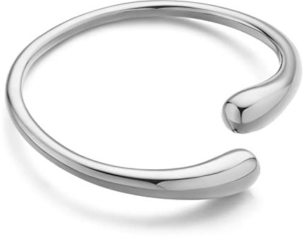 LILIE&WHITE Armreif Damen - Silber Minimalistisches Offenes Design, Hypoallergen und Langlebig