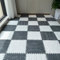 12Pcs/24Pcs 12x12x0.4inch EVA Plush Floor Tiles Mat, Thickened Warm Interlocking Puzzle Area Rug, Crawling Mat Carpet for Home Office Nursery Gym Yoga (24Pcs,Grey and White)