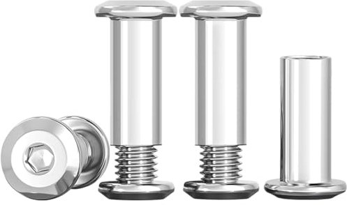 Drenky Viti Di Collegamento M6 Dado A Manicotto In Acciaio Inox A2 V2A M6x16mm 10 Pezzi (10 x Viti Per Mobili, 10 x Dado) Per Mobili, Armadi, Tavole Di Legno