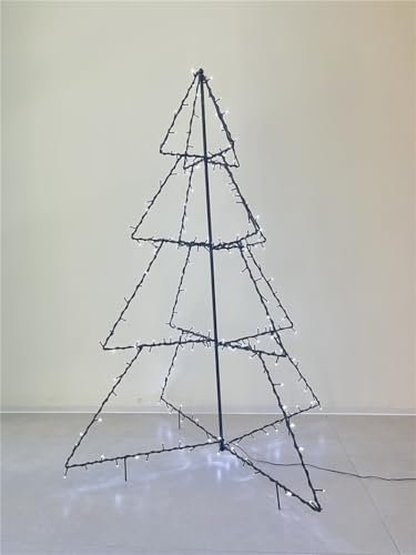 Árbol Navidad Plegable 240 led Blanco frío 150x115 cm