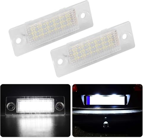 Erato LED Kennzeichenbeleuchtung CanBus Fehlerfrei für Golf 5 Plus/Caddy III/Cimousint/Combi/Variant/Transpiarter/T5 /Touran/Jetta/Superb