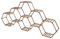 Soporte hexagonal para plantas de madera con 11 escaleras para macetas, soporte para flores de varios niveles, estantería para plantas con conexiones, escalera de madera para plantas, estantería de