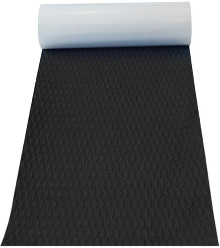 Pesoncarl Surfboard Traktionspad, 36x15 Zoll Eva Surftraktionskissen, Wasser und UV resistentes schwarzes Surfboard Pad, Cutable Heavy Duty Surfing Accessoires