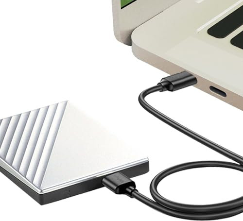Cordon de disque dur externe, câble de disque dur USB C,de données de vitesse de 5 Gbit/s pour les disques durs externes - Câble de cordon de charge d'extension de 5 To pour divers appareils de type