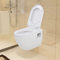 Juroupi WC Sospeso in Ceramica Bianca,Articoli di ferramenta,Prodotti Idraulici,Articoli Idraulici,WC e Bidet,WC-143022