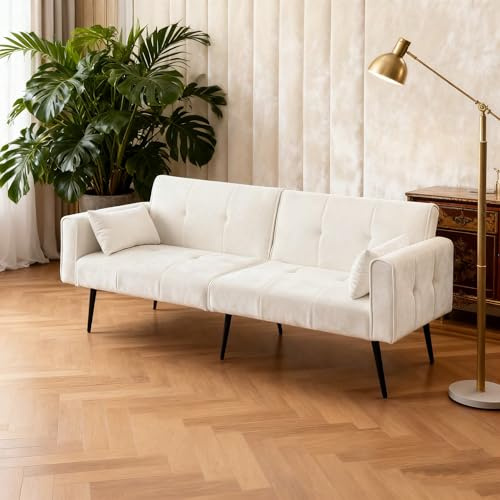 Futon-Sofa-Bett, modernes 68 Futon-Couch, umwandelbar in EIN Bett, Schlafsofa für Wohnzimmermöbel - geeignet für kleine Räume