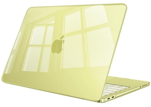 Fintie Hülle Kompatibel mit MacBook Neo 13 Zoll A3404 mit A18 Pro Chip 2026 | Ultradünne Hartschale Schutzhülle Snap Cover, Zitrus