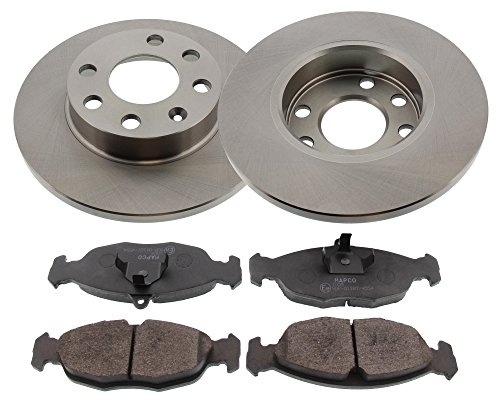 Mapco 47751 Bremsensatz Bremsscheiben mit Bremsbeläge Vorderachse voll | Kompatibel mit: OPEL ASTRA F Cabriolet, ASTRA F Caravan, ASTRA F CC, ASTRA F Kasten/Kombi, ASTRA F Stufenheck, CORSA A CC