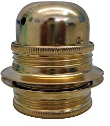 Electraline 70129 (vollständig Filetieren, Sockel E27, inkl. 2 Ring Messing)