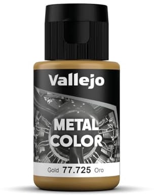 Acrylics Vallejo VJ77725 32 ml Metal Color - Gold (Packaging May Vary)