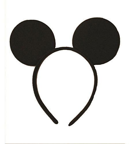 Black Minnie Mouse Ears on 1.5cm Alice Band Birthday Hen Party
