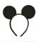 Black Minnie Mouse Ears on 1.5cm Alice Band Birthday Hen Party