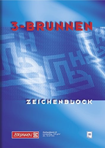 Brunnen Zeichenblock A3 120g 20Bl