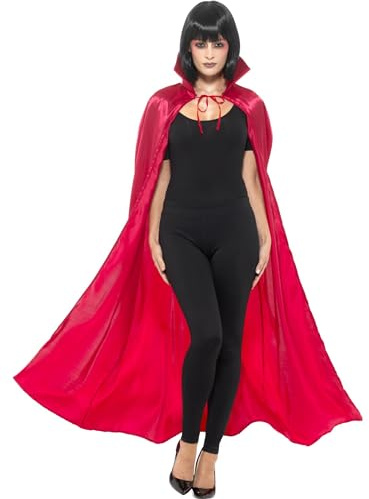 Smiffys Adults Red Satin Cape