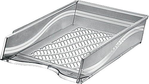 Bene 60100 Briefkorb, A4, grau/transparent