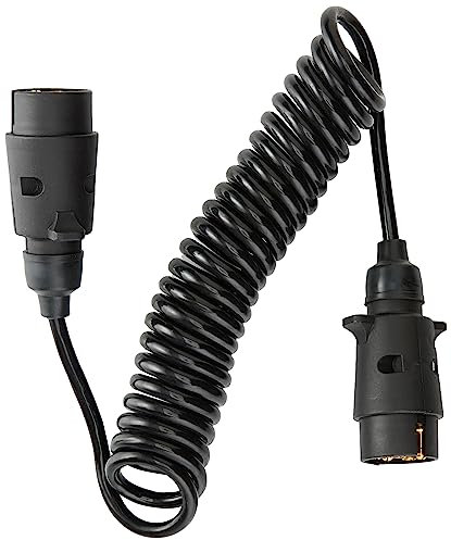 ProPlus Cable Espiral de 3 m con Enchufe de 2x7 Clavijas Pieza Recambio Taller