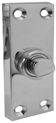 Frelan Hardware Polished Chrome Bell Push 80mm x 30mm JV18PC