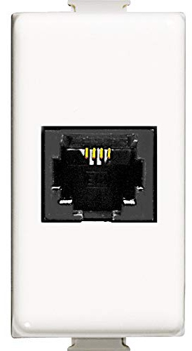 BTicino Matix AM5982 RJ11 Telephone Connector with Clamp Connection