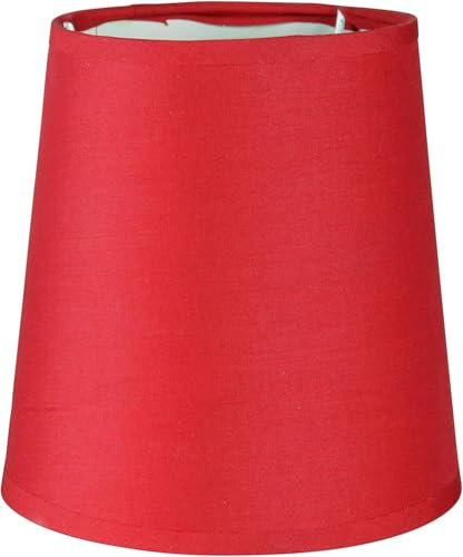 Lumissima 80112 - Pantalla, forma cilíndrica, color rojo