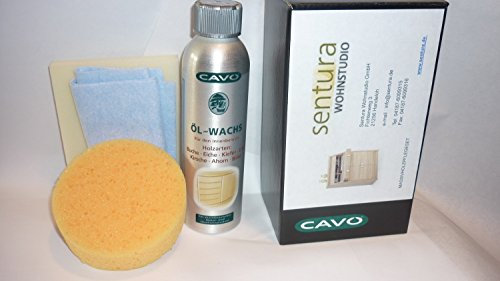 CAVO kleines Holz-und Möbel-Pflegeset mit Öl-Wachs
