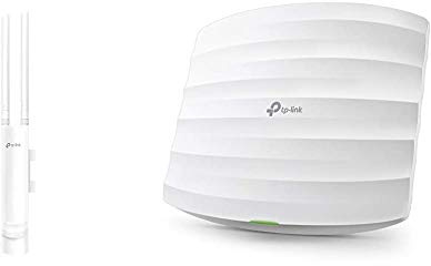 TP-Link EAP110 Outdoor N300 WLAN Access Point (300Mbit/s 2,4GHz mit 2 * 2-MIMO, unterstützt passives PoE) weiß & EAP115 N300 WLAN Access Point (300Mbit/s 2,4GHz, Cloud Management) weiß