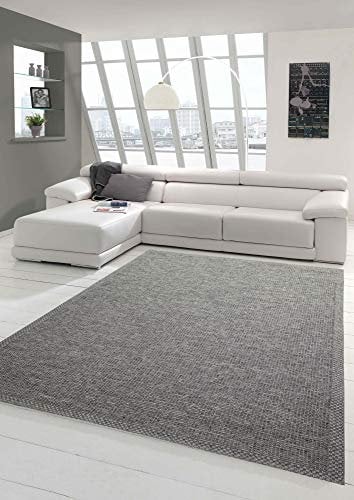 Teppich-Traum In- & Outdoor Teppich Sisal Optik | Küche Wohnzimmer Terrasse Balkon | grau - Größe 200x280 cm