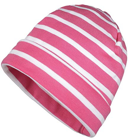 modAS Mütze Maritime Rollmütze Unisex für Kinder und Erwachsene – Ringelmütze Baumwollmütze mit Streifen in Royal/Weiß bis 52 cm Kopfumfang (Kleinkind)