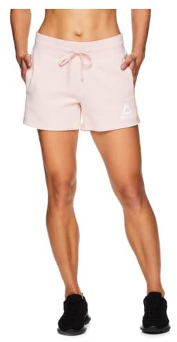 Reebok Women's 3.5 Inseam Running, Relaxing, Journey Color Block French Terry Shorts with Pockets,
