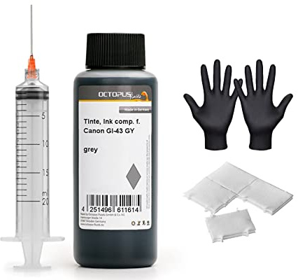 Nachfülltinte für Canon GI-43 GY Pixma G 540, G 640 MegaTank Grey 100 ml