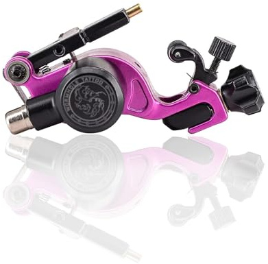 Wormhole Tattoo Tätowiermaschine, Wormhole Rotary Tattoo Machine Tattoo Liner und Shader Tattoo Supply für Tätowierer (Rose Red)