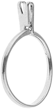 zalati Gem Ring Stone Holder Spring Prong Claw Diamond Gemstone Display for Craft Jewelry Tool, Silver 3cm/ 1.2inch