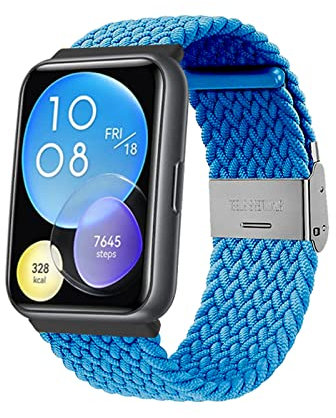 Nylon Armband Kompatibel mit Huawei Watch Fit 2 Armband Für Herren Damen Sport Stoff Ersatzband mit Uhrenarmband Für Huawei Watch Fit 2 (26)