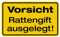 Aufkleber Warnung „Vorsicht Rattengift ausgelegt!“ Hinweis Schild Folie selbstklebend, signalgelb | Größen wählbar Made in Germany, Größe: 6x10cm