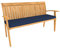 POKAR Bankauflage Bankkissen mit Abnehmbarem Bezug Sitzkissen für Bank Sitzbank Sitzpolster Bankpolster Stuhlkissen Gartenbank (120 x 40 x 5, Dunkelblau)