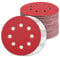 Schleifpapier 125mm Klett 800 Körnung Schleifscheiben für 8 Loch Exzenterschleifer (100 Stück)