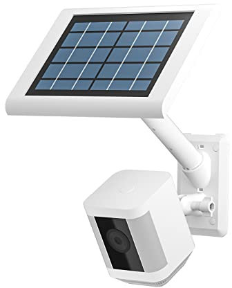 HOLACA 2-in-1 Wall Mount Bracket for Stick Up Cam Pro Solar Panel, Spotlight Cam Pro/Plus and Stick Up Battery/Wired Outdoor Mount Accessories for Ring Super Solar Panel (White)