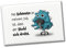 Freches Monster in hellblau Souvenir Souvenir Magnet mit lustigem Spruch Das Schönste an Meinem Job ist, DASS der Stuhl Sich dreht. Hingucker am Kühlschrank für Kinder, Freunde