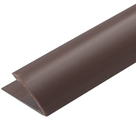 Round Edge PVC Tile Trims Quadrant Tile - Brown, 8mm Depth - 2500mm Long
